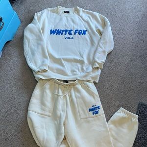 White fox boutique sweat set